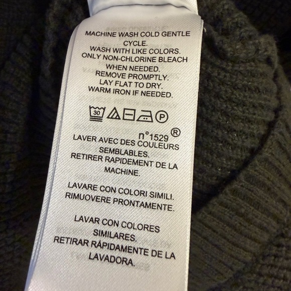 Women's Lauren Ralph Lauren Waffle Knit Cowl Neck Sweater Top Forest Green Sz XL - Picture 7 of 8